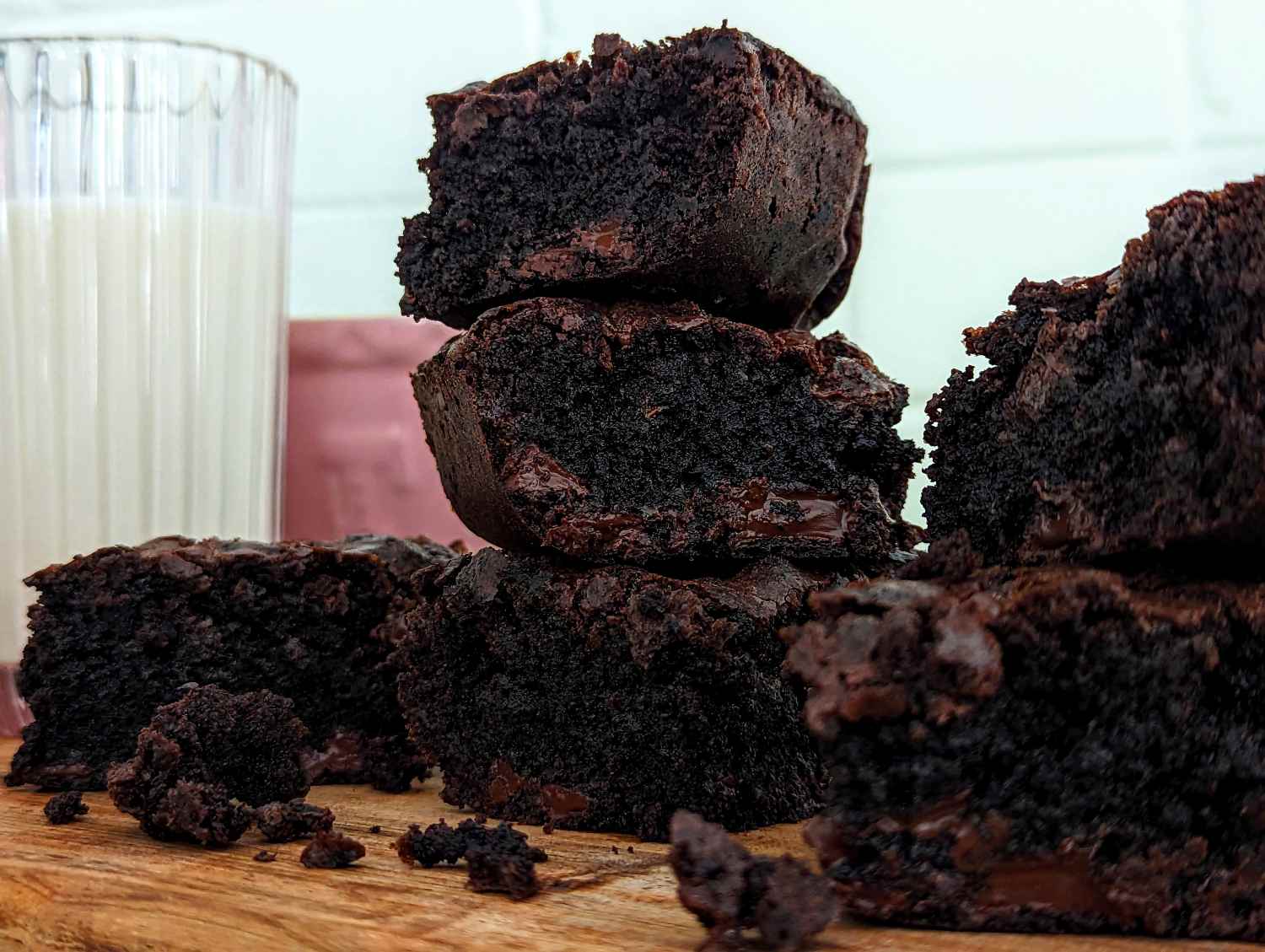 Dark Chocolate Fudgy Brownies