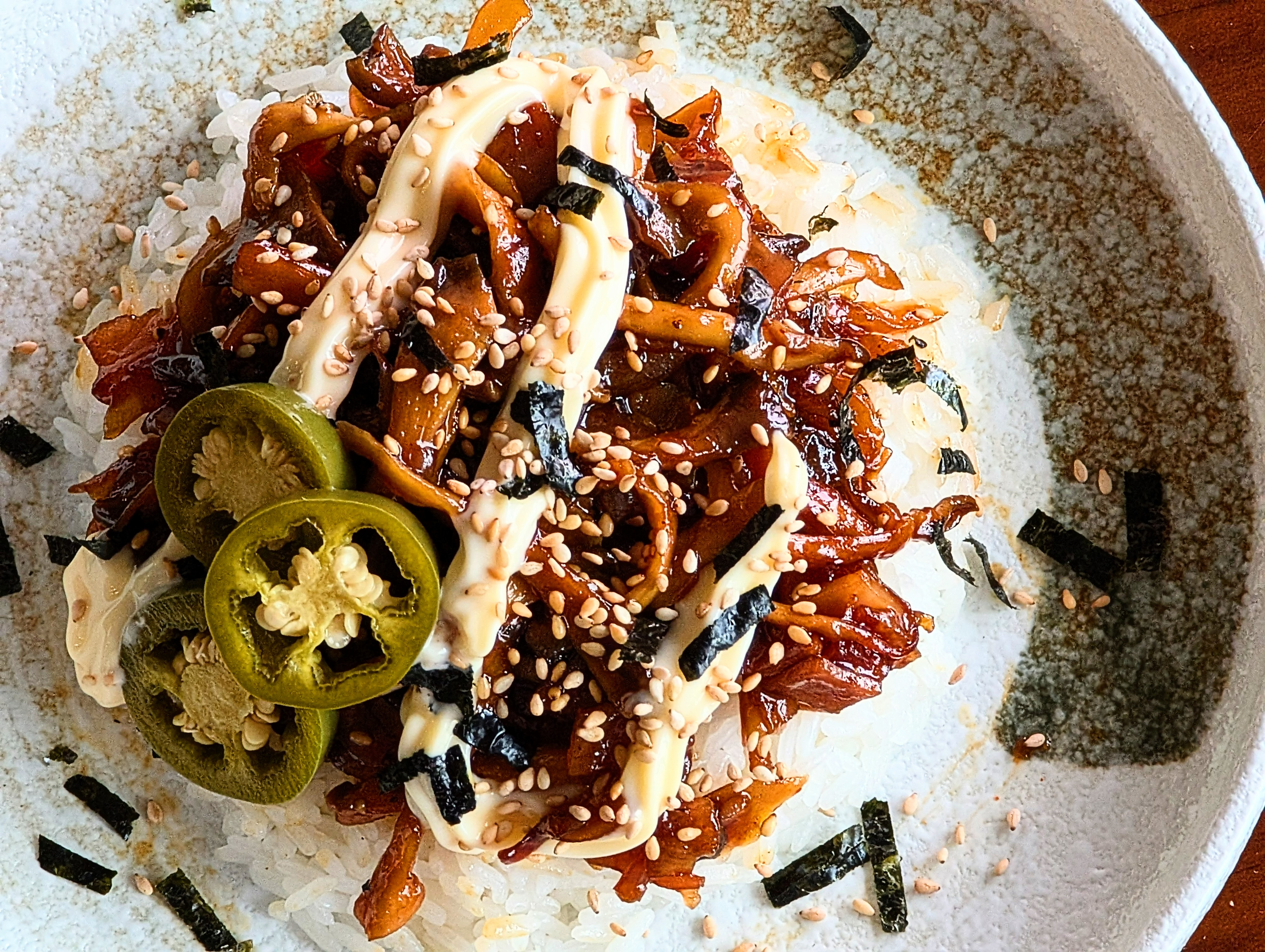 Mirin Caramelised Mushrooms