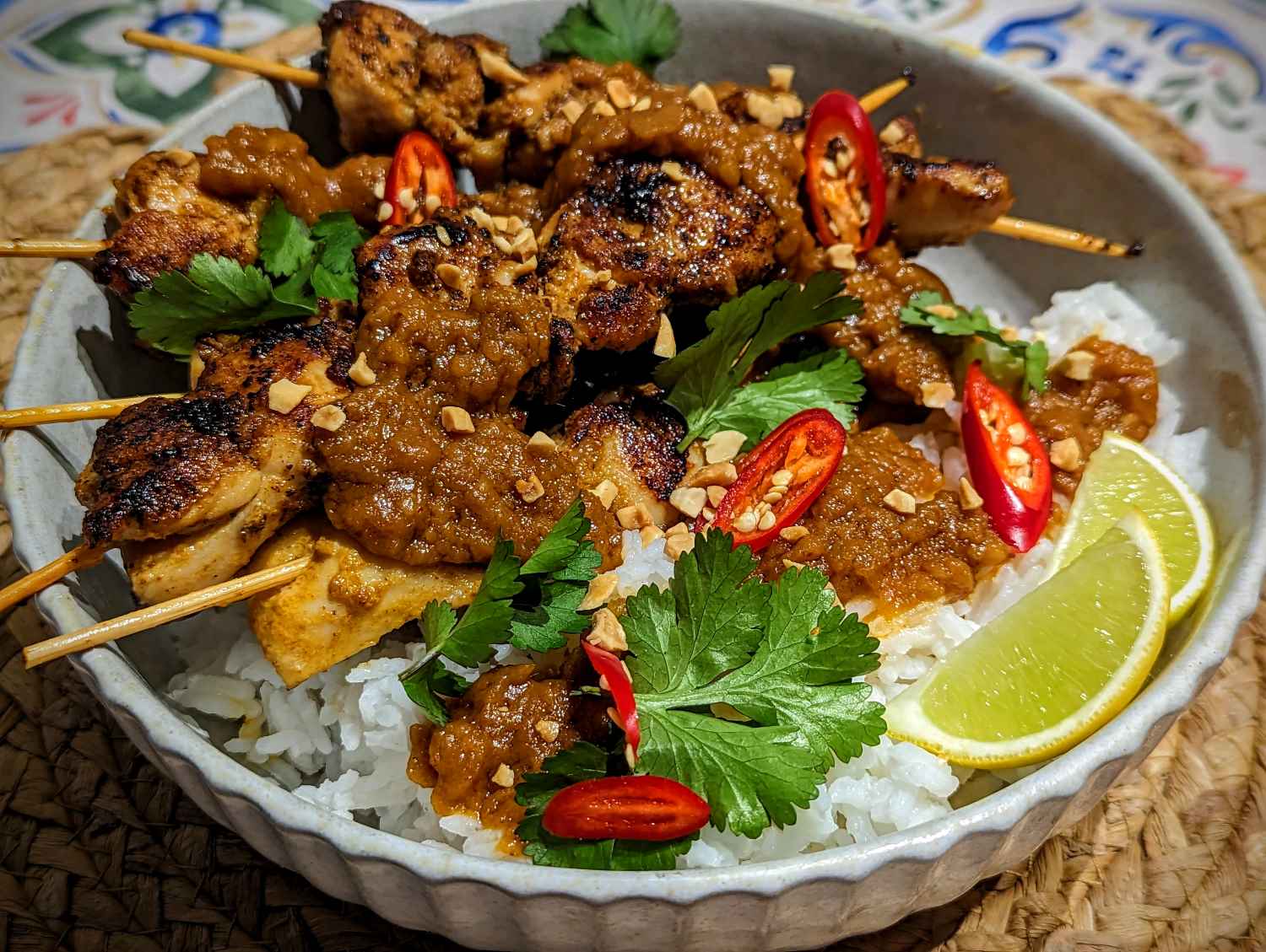Thai Chicken Satay Skewers